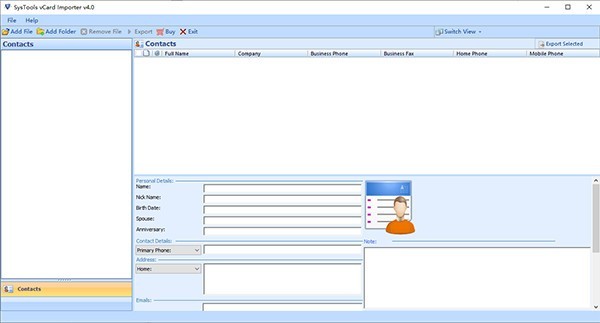 SysTools vCard Importer(文件导入工具)