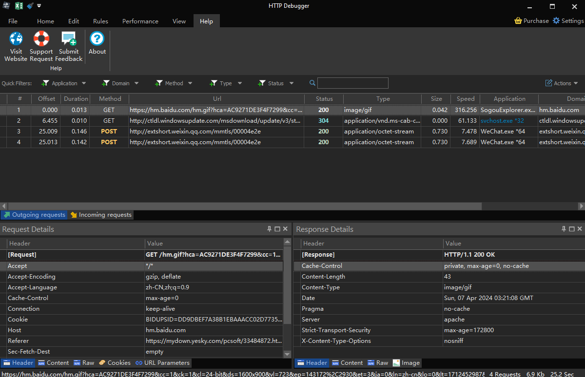 HTTP Debugger Pro