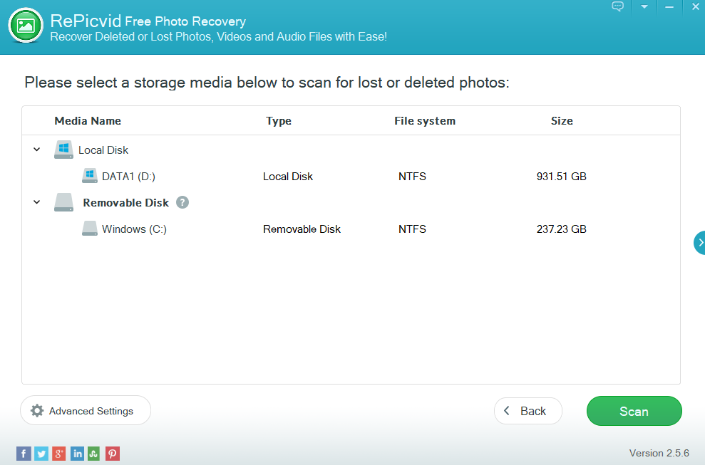 Gihosoft Free Photo Recovery
