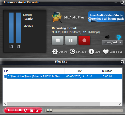 Freemore Audio Recorder